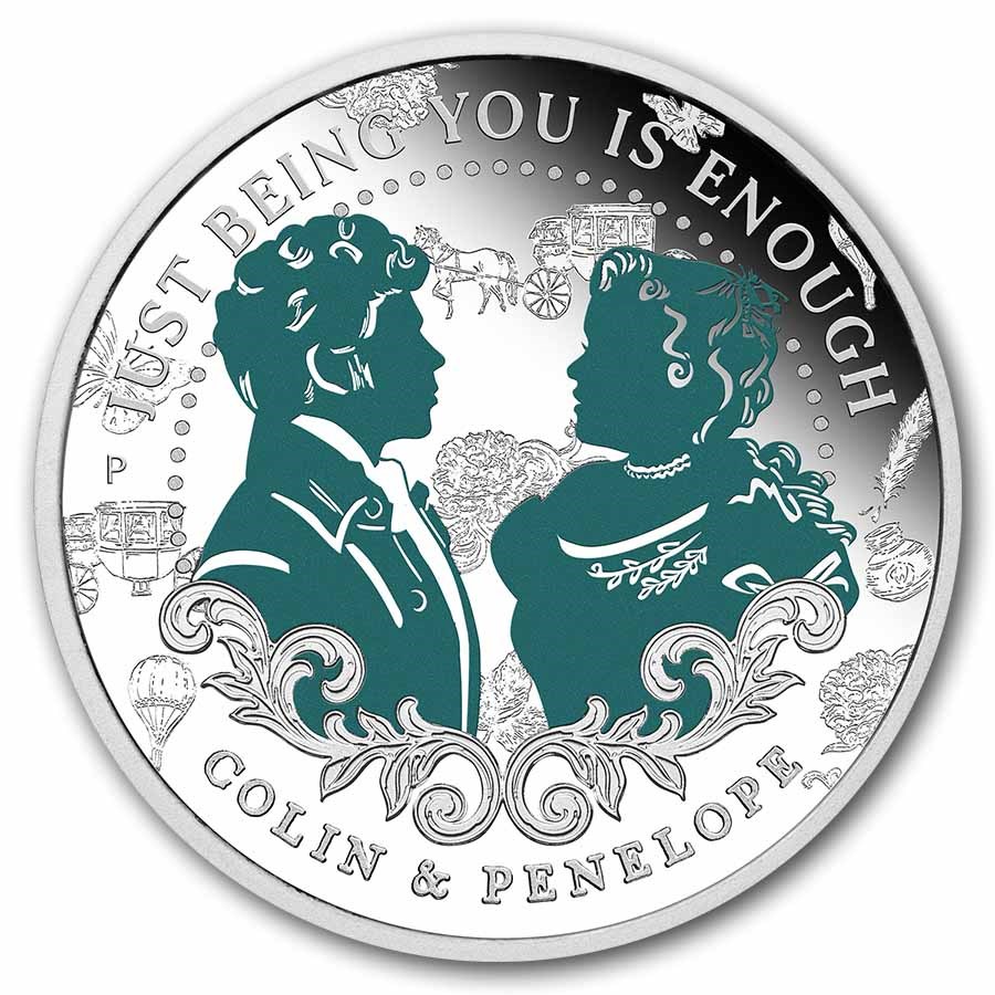 2026 AUS 1/2 oz Silver Bridgerton Colin & Penelope PF (Box, COA)