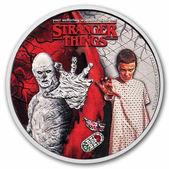 2026 AUS 1/2 Silver Colorized Stranger Things Eleven & Vecna