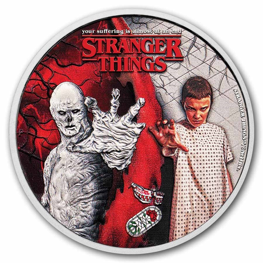 2026 AUS 1/2 Silver Colorized Stranger Things Eleven & Vecna