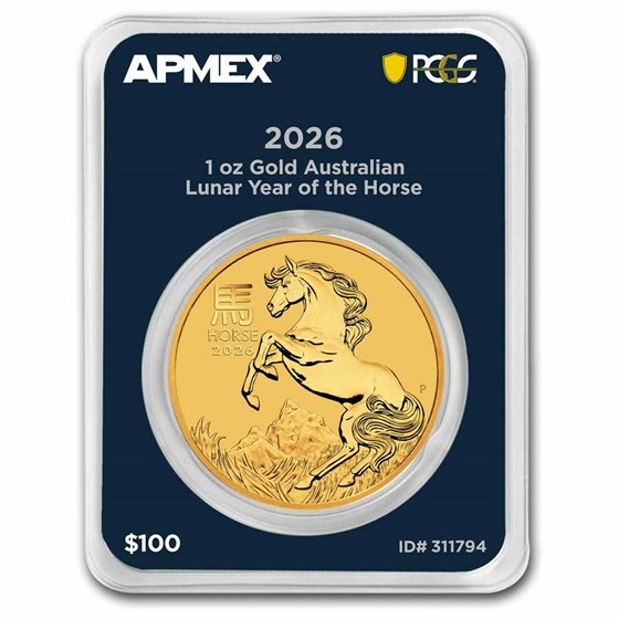 2026 AUS 1 oz Gold Lunar Year of the Horse (MD® Premier+PCGS)