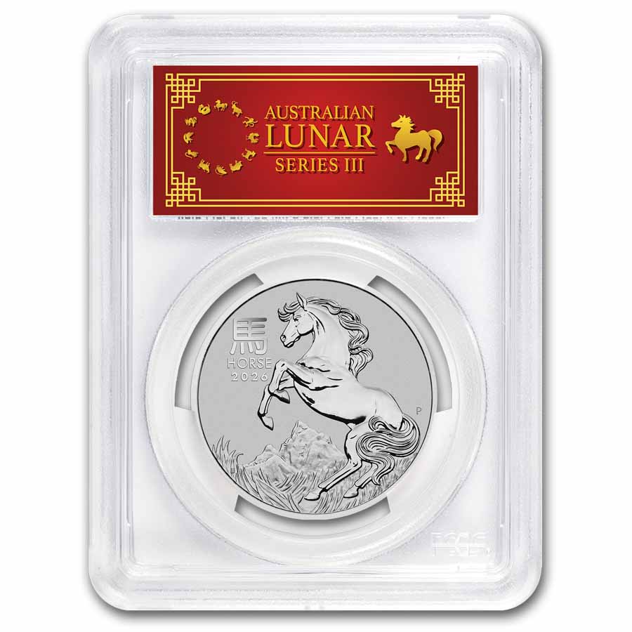 2026 AUS 1 oz Platinum Lunar Horse MS-70 PCGS (FS, Red Label) | eBay