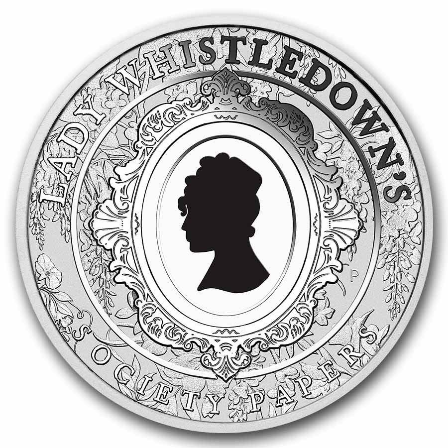 2026 AUS 1 oz Silver Colorized Lady Whistledown (Box, COA)