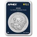 2026 AUS 1 oz Silver Koala- MintDirect® Premier Single + PCGS FS®