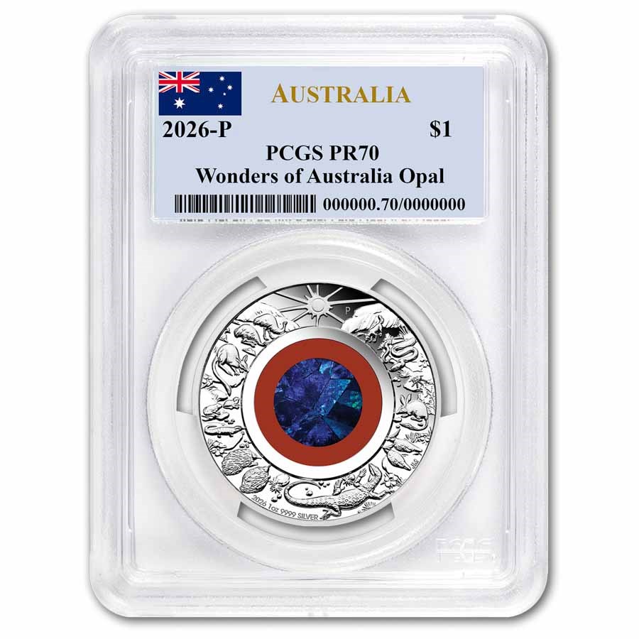 2026 AUS 1 oz Silver Wonders of Australia Opal PR-70 PCGS