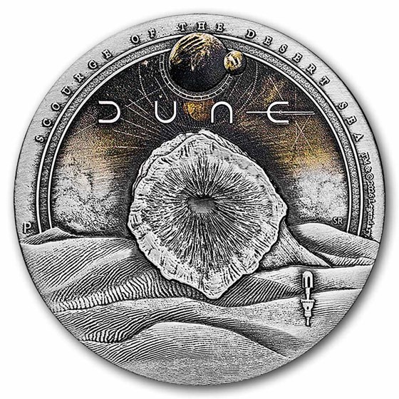 2026 AUS 2 oz Silver Color Dune Scourge of the Desert Sea Antique