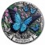 2026 AUS 2 oz Silver Colorized & Antiqued Butterfly (Box)