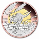 2026 AUS 5 oz Silver Gilded Wonders of Australia Double Gilded PF