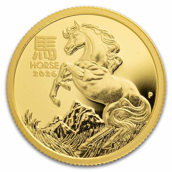 2026 Australia 1/10 oz Gold Lunar Horse Proof (coin only)