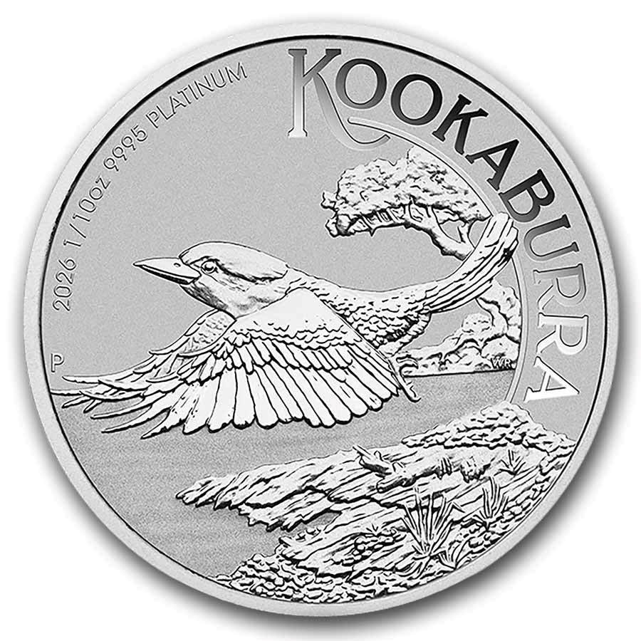 2026 Australia 1/10 oz Platinum Kookaburra BU