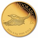 2026 Australia 1/2 Gram Gold Lunar Kookaburra PF In card