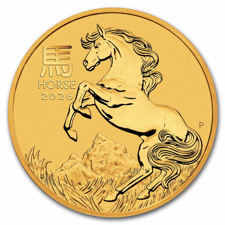Buy 2026 Australia 1/2 oz Gold Lunar Horse BU (Series III) | APMEX