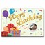 2026 Australia 1/2 oz Silver Colorized Happy Birthday PF (Card)