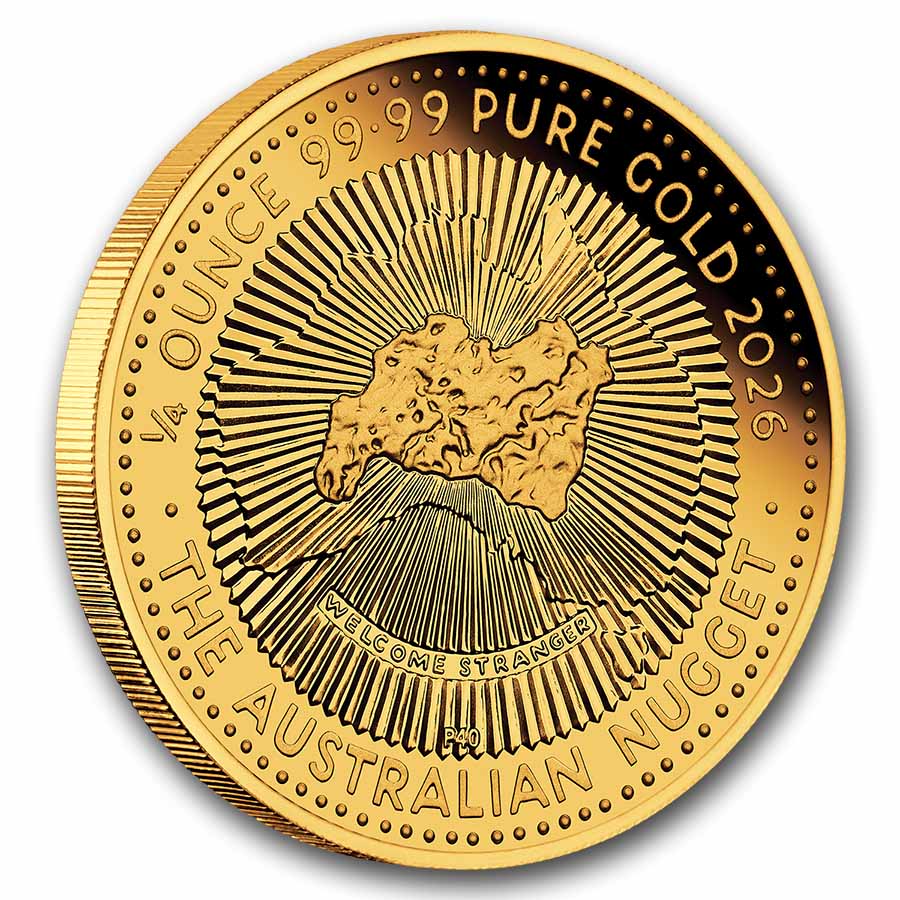 2026 Australia 1/4 oz Gold 40th Anniversary of The Gold Nugget PF