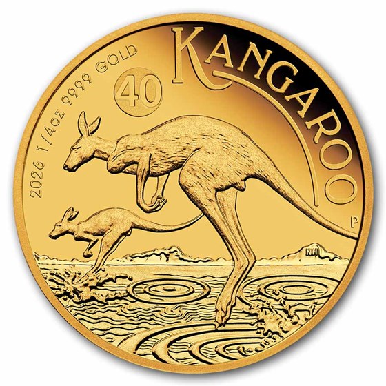 2026 Australia 1/4 oz Gold Kangaroo Proof (Box & COA)