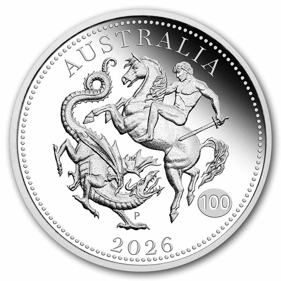 2026 Australia 1/4 oz Silver Sovereign Proof (Box, COA)