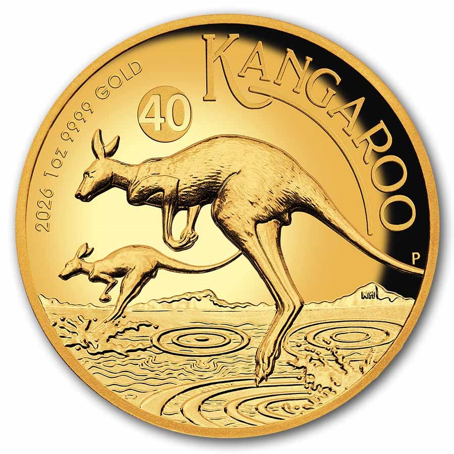 2026 Australia 1 oz Gold Kangaroo Proof (High Relief, Box & COA)