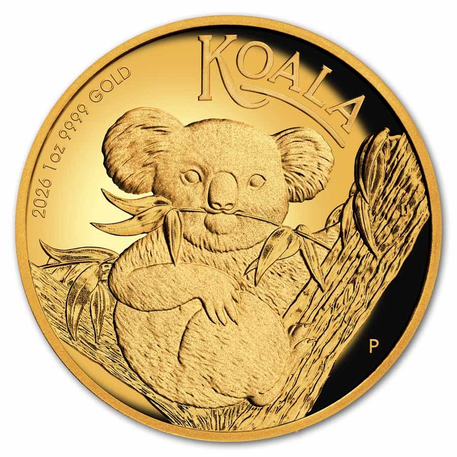 2026 Australia 1 oz Gold Koala Proof (High Relief, Box & COA)