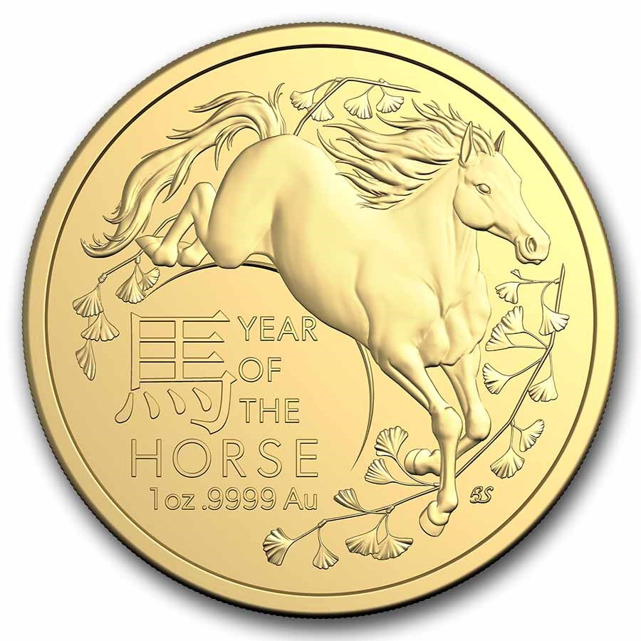 2026 Australia 1 oz Gold Lunar Year of the Horse BU