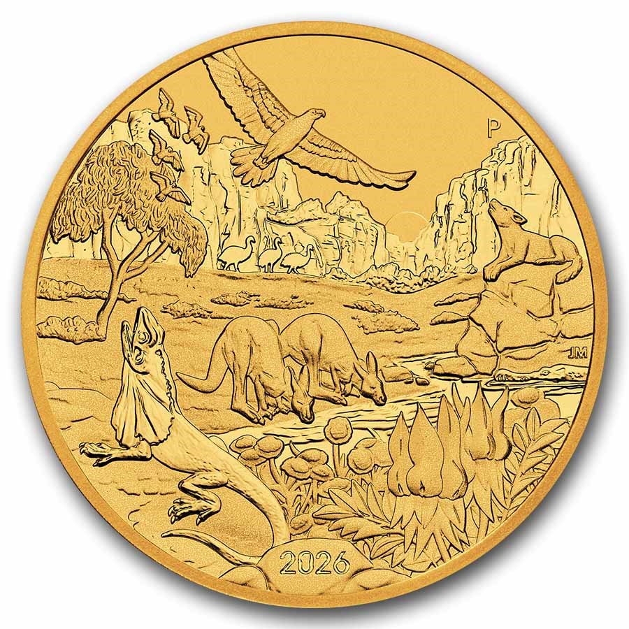 2026 Australia 1 oz Gold Wonders of Australia- The Outback BU