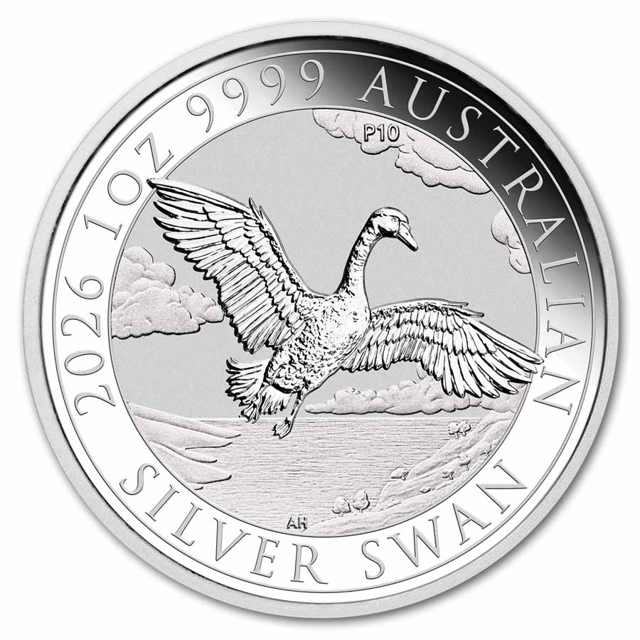 Buy 2026 Australia 1 oz Silver 10th Anniv Swan BU | APMEX