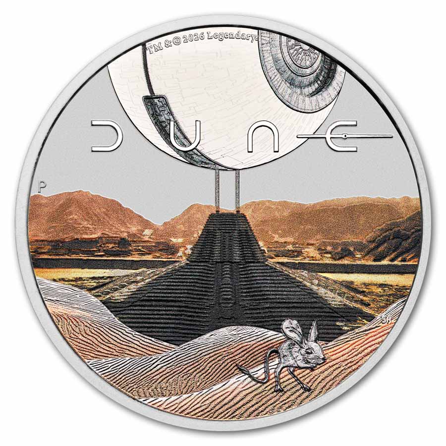 Buy 2026 Australia 1 oz Silver Colorized Dune coin | APMEX