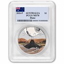 2026 Australia 1 oz Silver Colorized Dune Coin PCGS MS-70