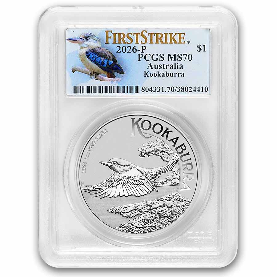 Buy 2026 1 oz Silver Kookaburra MS-70 (FS, Kook) | APMEX Buy 2026 1 oz Silver Kookaburra MS-70 (FS, Kook) | APMEX