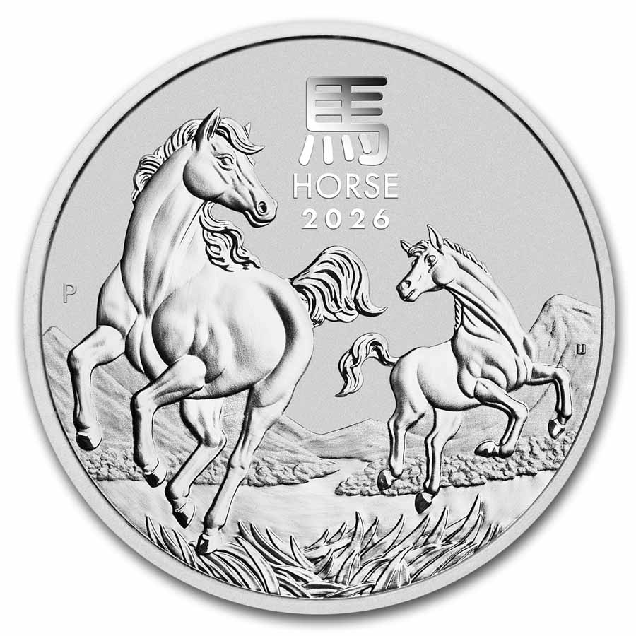 2026年 馬 HORSE 銀貨 1オンス Buy 2026 AUS 1 oz Silver Lunar Horse BU (Series III) | APMEX