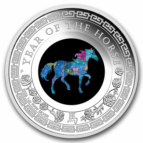 2026 Australia 1 oz Silver Opal Lunar Horse Proof