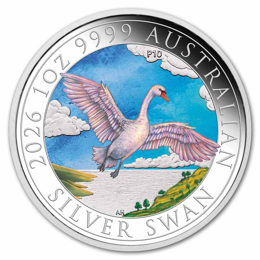 Buy 2026 Australia 1 oz Silver Swan Colorized | APMEX