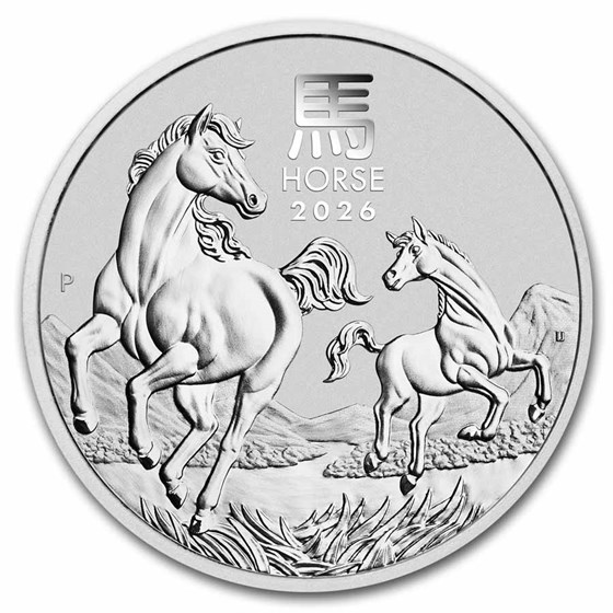 2026 Australia 2 oz Silver Lunar Horse BU (Series III)