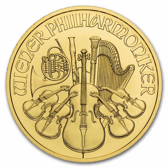 2026 Austria 1/2 oz Gold Philharmonic BU