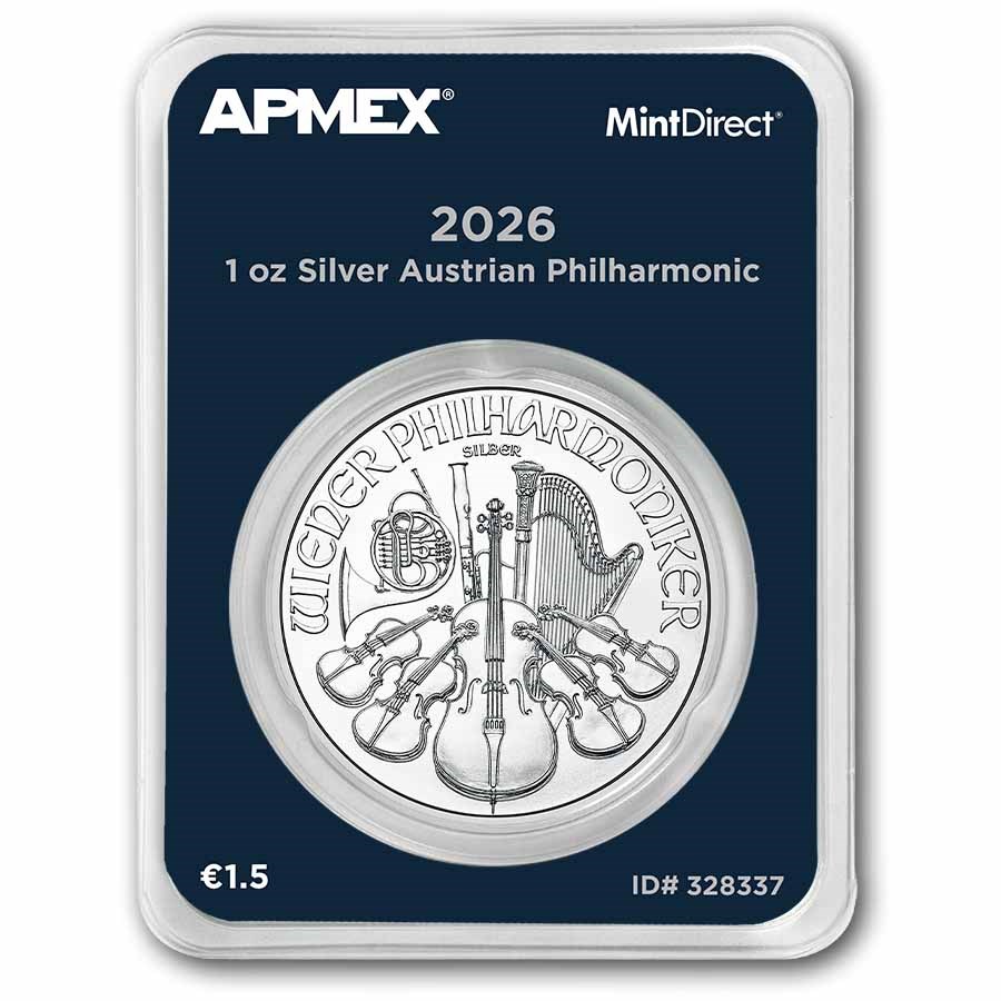 2026 Austria 1 oz Silver Philharmonic (MintDirect® Single)