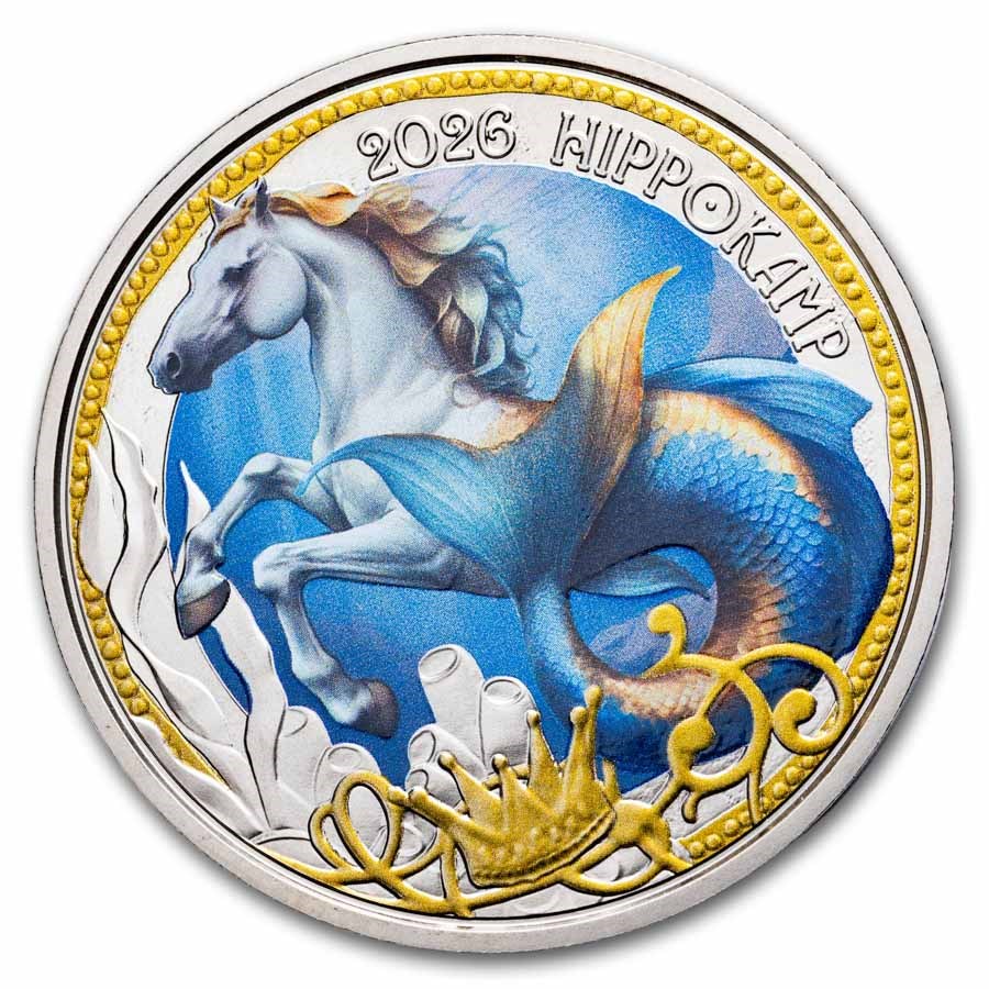 2026 Austria Cupro-Nickel €3 Mythical Creatures: The Hippocampus