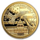 2026 Barbados 1/2 Gram Gold 250 Years Independence USA