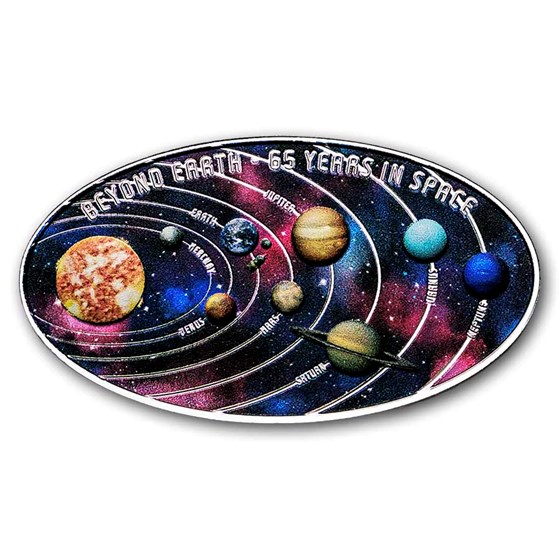 2026 Barbados 1 oz Silver Beyond Earth Coin (w/ Box & COA)