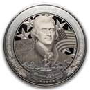2026 Barbados 1 oz Silver Committee of Five: Thomas Jefferson