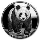 2026 Barbados 1 oz Silver Shadow Minting: Panda (w/ Box & COA)