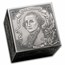 2026 Barbados 6 oz Silver George Washington Cube Shaped Coin