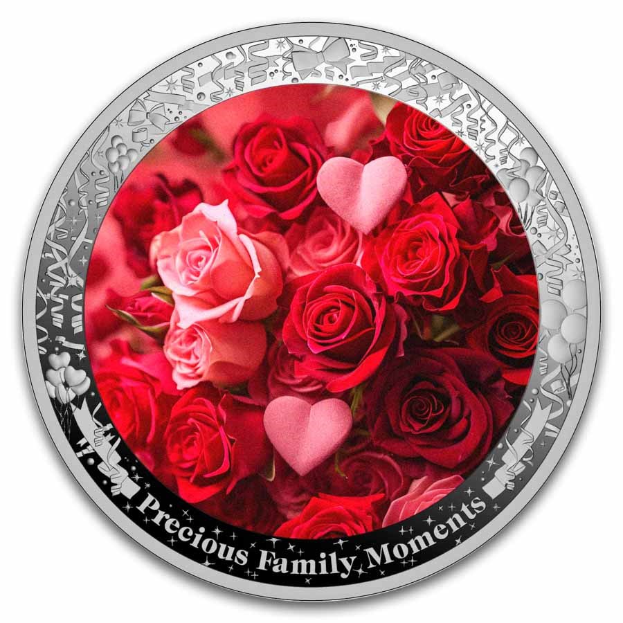 2026 Cameroon 1 oz Silver Precious Family Moments: Roses for You