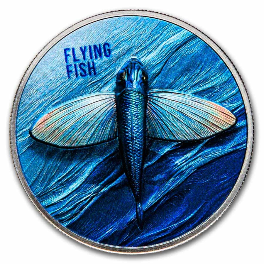 2026 Cameroon 1 oz Silver Proof Flying Fish (With Box and COA)