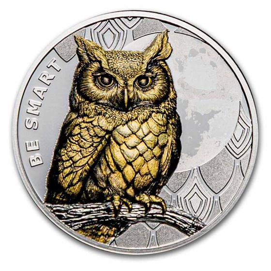 2026 Cameroon 1 oz Silver Proof Owl - Be Smart (With Box and COA)