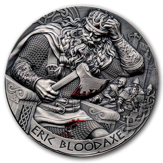 2026 Cameroon 2 oz Silver Way to Valhalla: Eric Bloodaxe