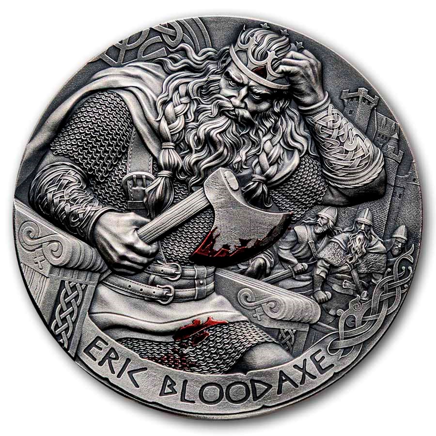 2026 Cameroon 2 oz Silver Way to Valhalla: Eric Bloodaxe