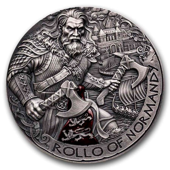 2026 Cameroon 2 oz Silver Way to Valhalla: Rollo of Normandy