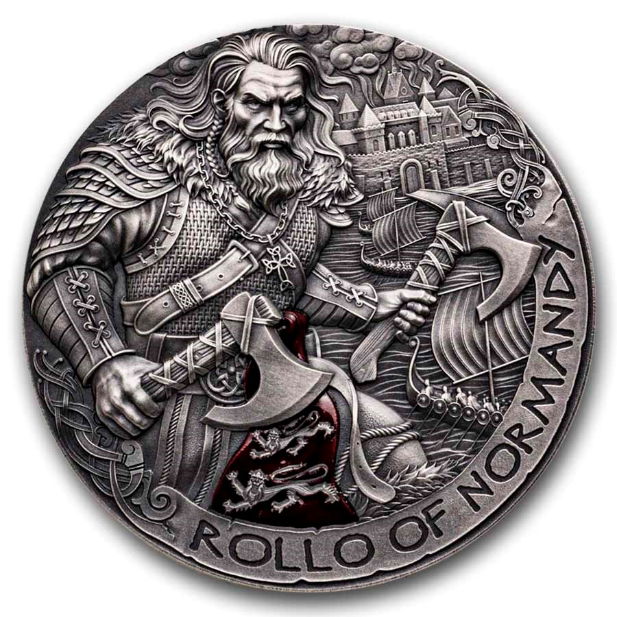 2026 Cameroon 2 oz Silver Way to Valhalla: Rollo of Normandy