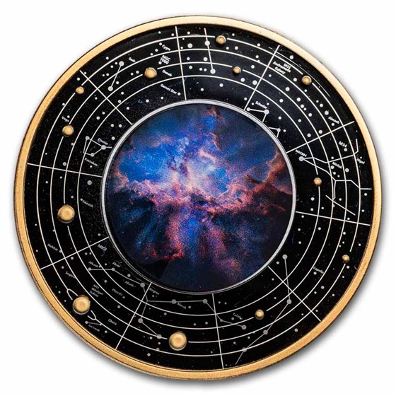 2026 Cameroon Silver Life Cycle of Stars: Stellar Nebula