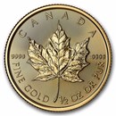 2026 Canada 1/2 oz Gold Maple Leaf BU