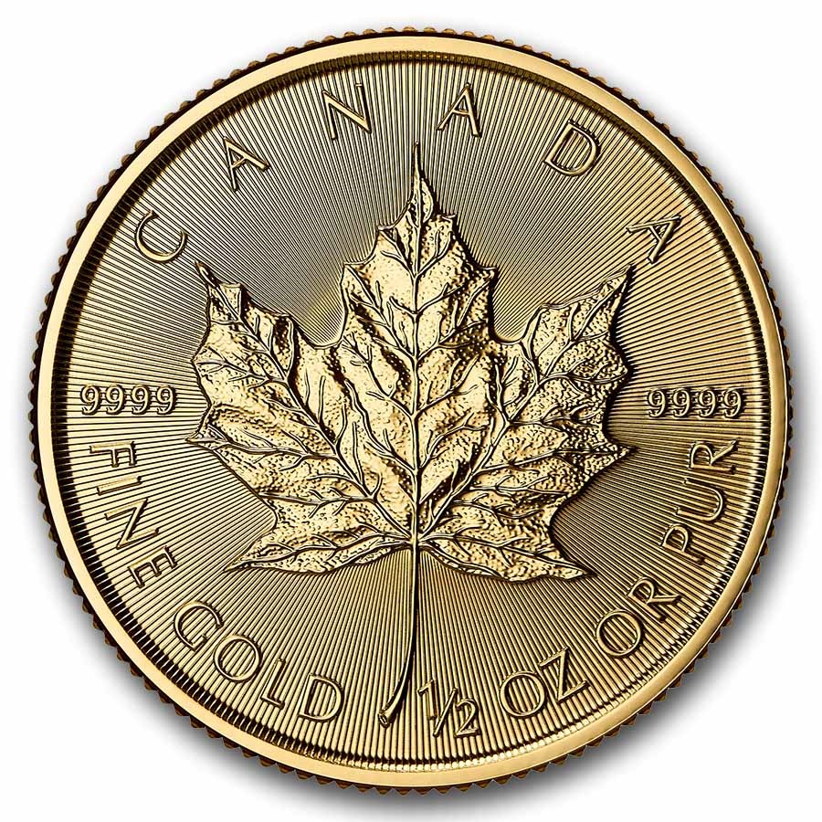 2026 Canada 1/2 oz Gold Maple Leaf BU