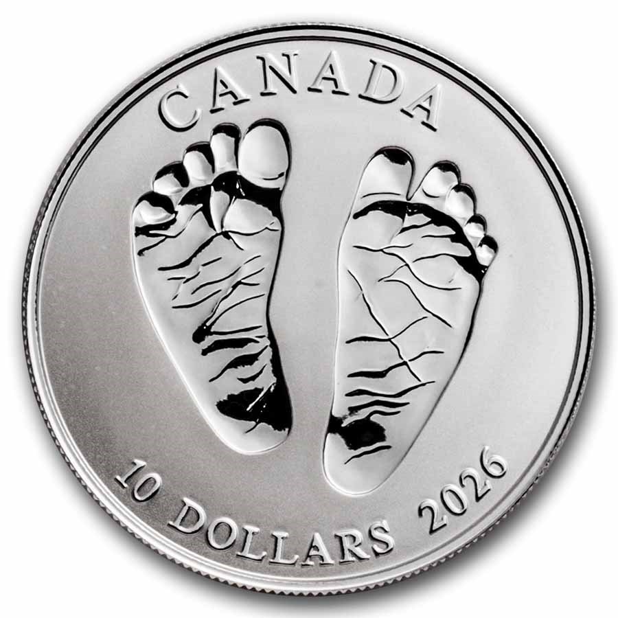 2026 Canada 1/2 oz Silver $10 Welcome Baby Reverse Proof